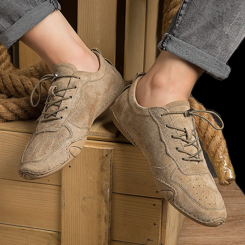 Octopus Fashion men shoes handmade made Genuine Leather casual sneakers genuine leather lace up flats | Обувь