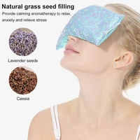 lavender aromatherapy silk eye pillow cassia seed lavender relaxation mask aromatherapy hot and cold aromatherapy