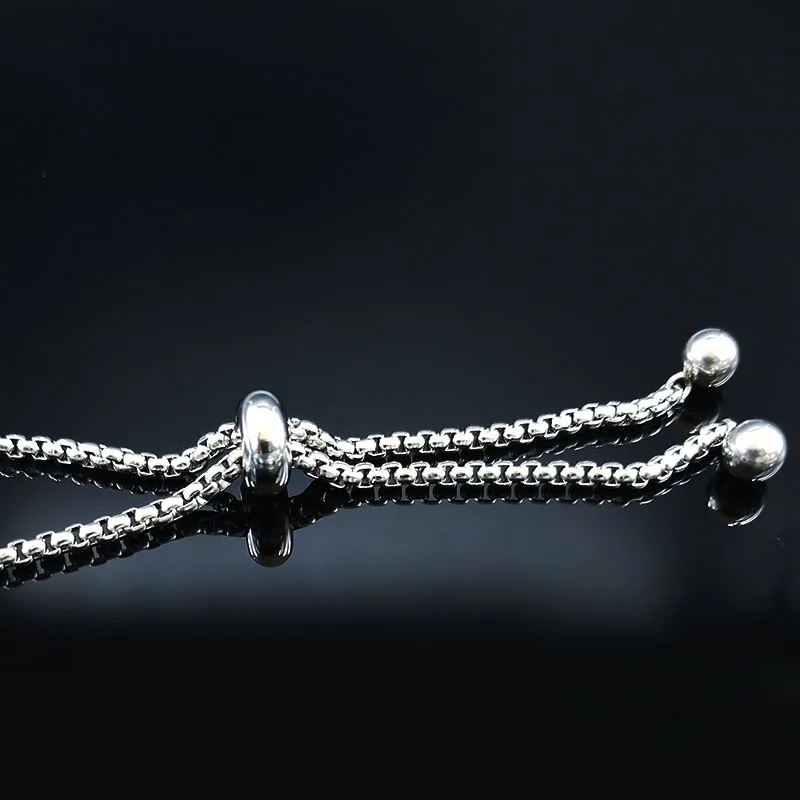 2021 модные браслеты из нержавеющей стали с изображением медведя женские