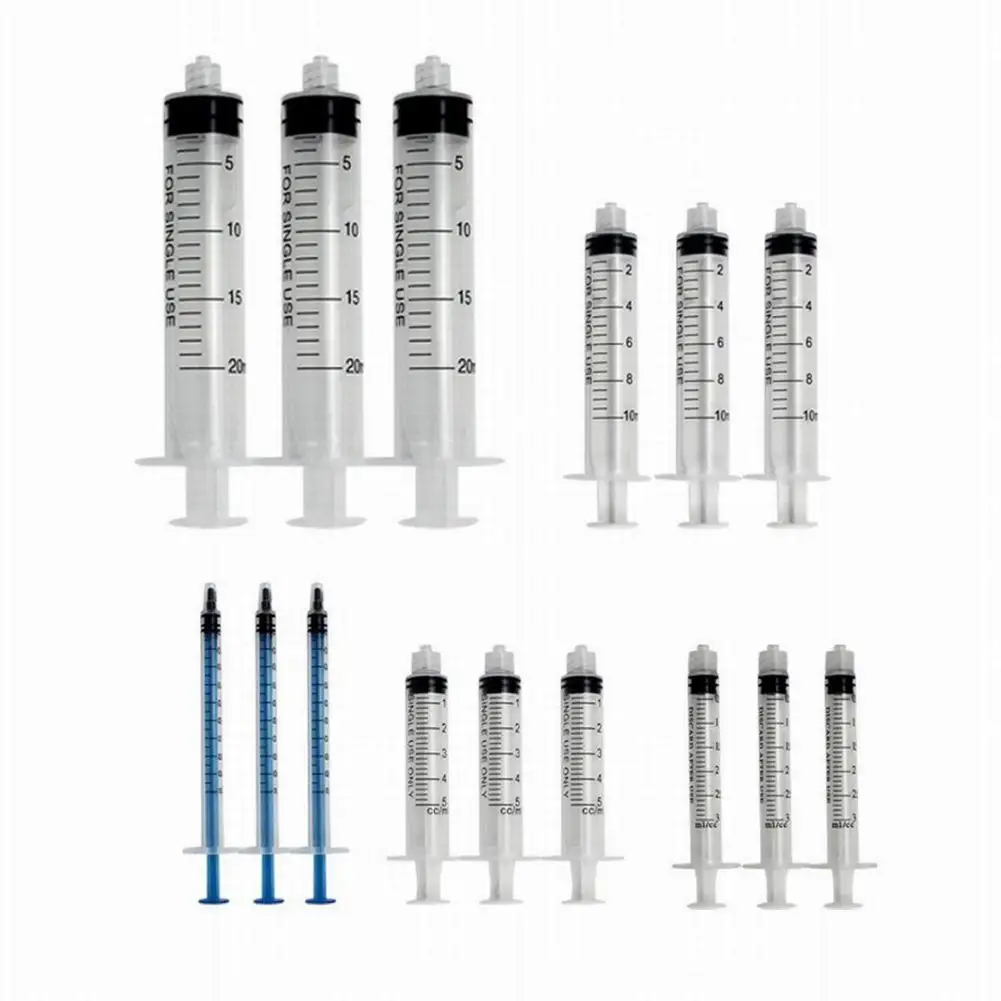 15pcs Syringe Blunt Tip Needle 1/3/5/10/20 ML Multi Function Refilling Measuring 14/16/20GA Set Home Practical Tools | Обустройство