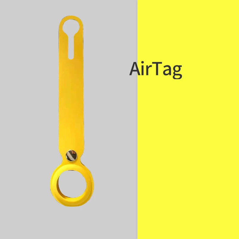 

Silicone Case for Airtag Loop Liquid Protective Sleeve Apple Locator Tracker Anti-lost Device Keychain Protective Sleeve Hot