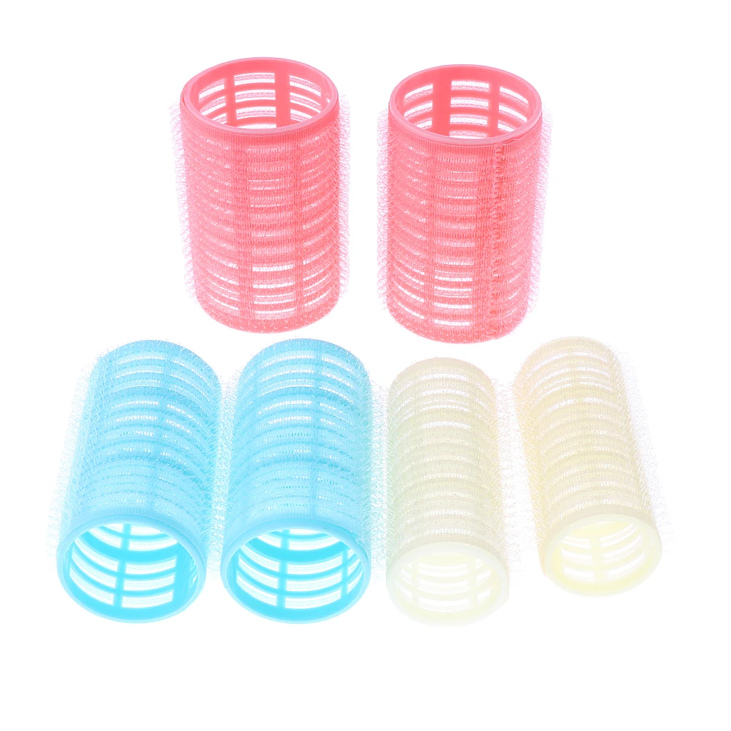 

Клейкий валик, 6 шт в комплекте парикмахерский салон волос бигуди DIY прическа инструмент (; 3 размера;