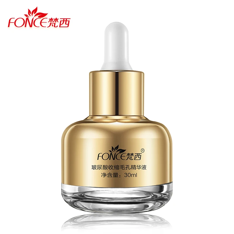 

Fonce Shrink pores Liquid Hyaluronic acid Moisturizing Anti Aging Face Serum Repair Remove Blackhead essential oils Essence 30ml