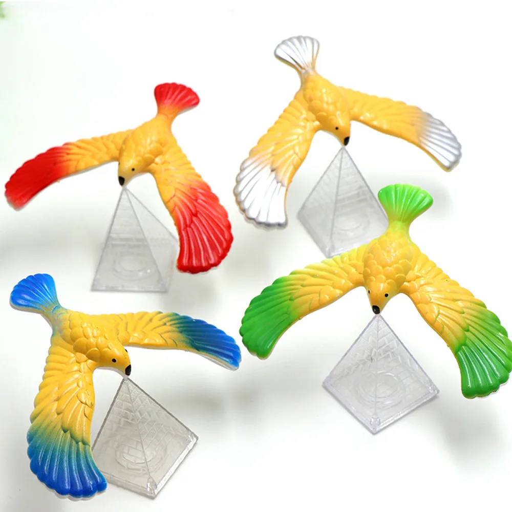 

Children's Balance Eagle Toy Magical Balance Eagle Toy with Pyramid Stand Magic Bird Desk Children's Toy Fun Learning X5