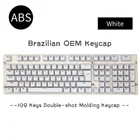 108 ключи OEM Abnt2 макет механическая клавиатура Ключ Кепки s подсветки с двойными Цвет впрыска ABS ключ Кепки минимализм Стиль Gamer клавиатура