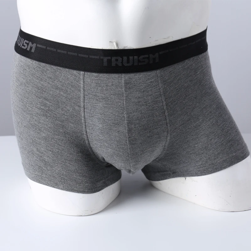 Мужское хлопковое нижнее белье Eves удобные Однотонные трусы боксеры из модала для