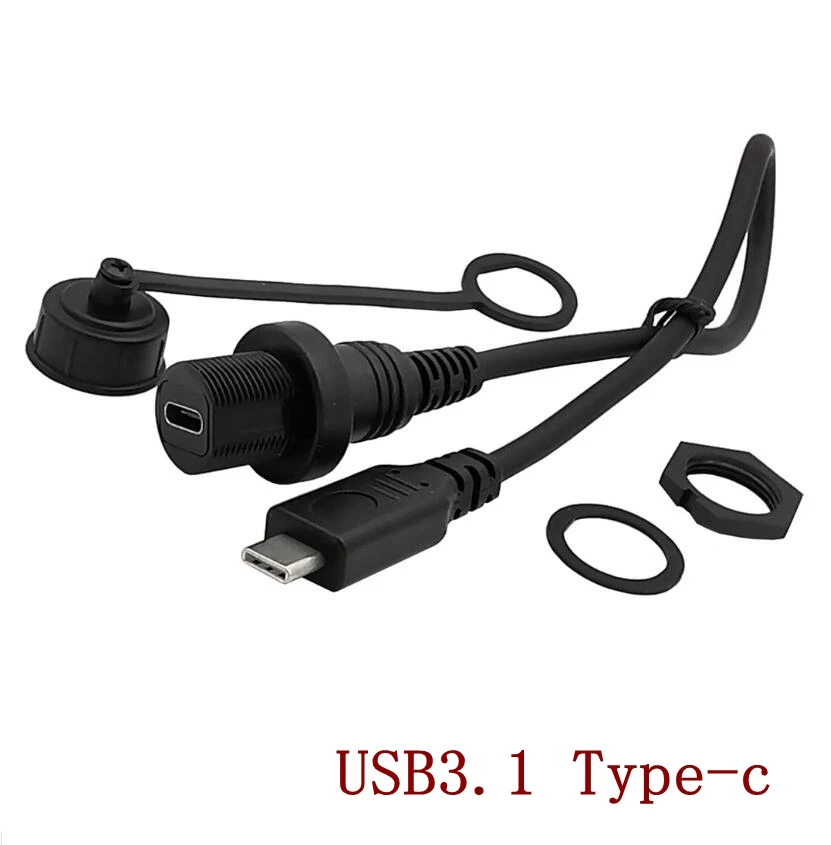 Кабель-удлинитель USB3.1 type-c MINI Micro USB 5-контактный штекер-гнездо AUX для скрытого