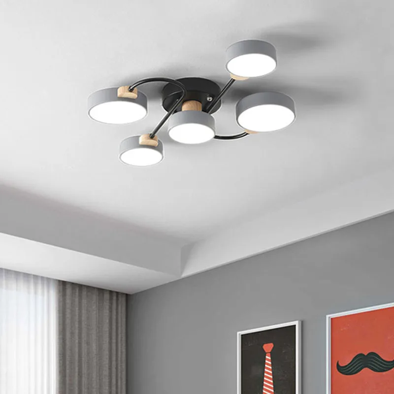 

YSN Nordic minimalist living room LED ceiling lamp bedroom round lamp corridor hotel study creative lamp