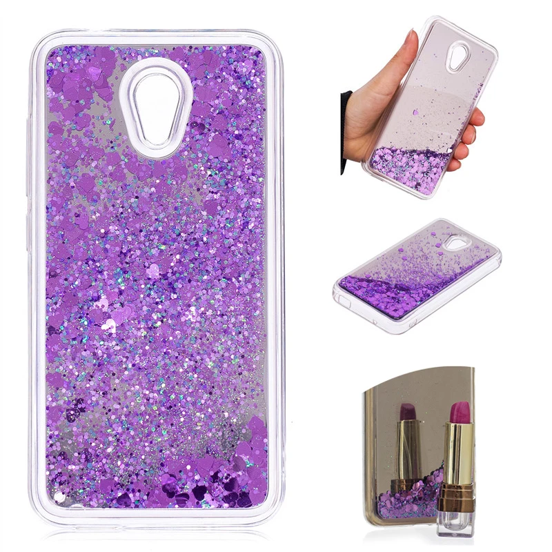 Динамический жидкий зыбучий песок блестящий чехол для телефона Alcatel U5 3G версия