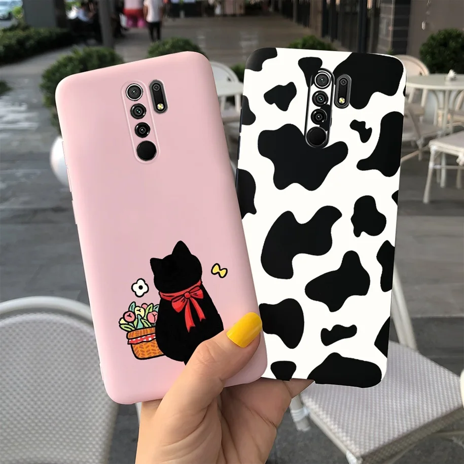 Силиконовый чехол для Xiaomi Redmi 9, мягкий мультяшный чехол, чехол для телефона Xiomi Redmi 9, Redmi9 Prime, чехлы, защитный чехол 6,53 дюйма
