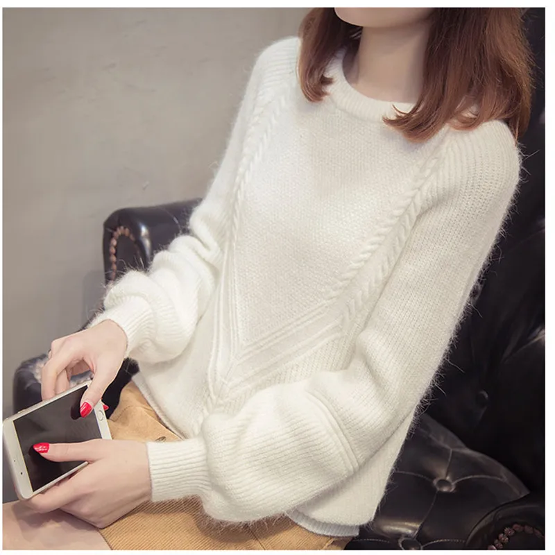 2022 Autumn Winter Women Long Sleeve Loose Pullovers Sweaters Jumper Knitwear Outerwear Korean Female O neck Warm Sweaters Tops