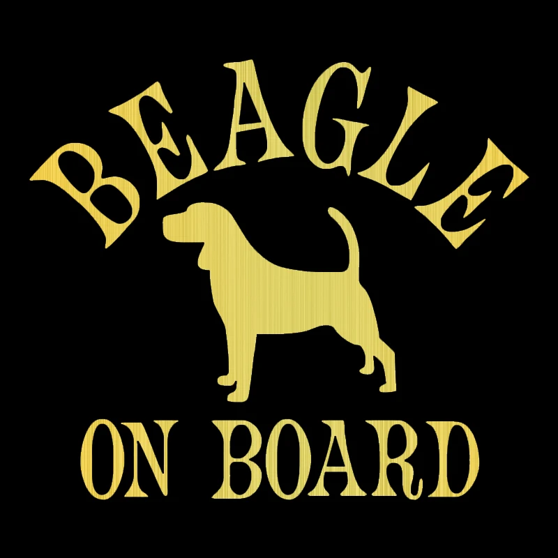 Различные размеры/цвета автомобильных наклеек из винила S51212 "Бигль на борту" для мотоцикла, креативные водонепроницаемые аксессуары для декора.