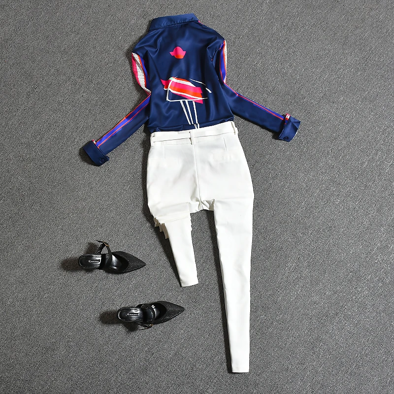 Модные осенние женские комплекты 2021 новинка двухкомпонентная рубашка