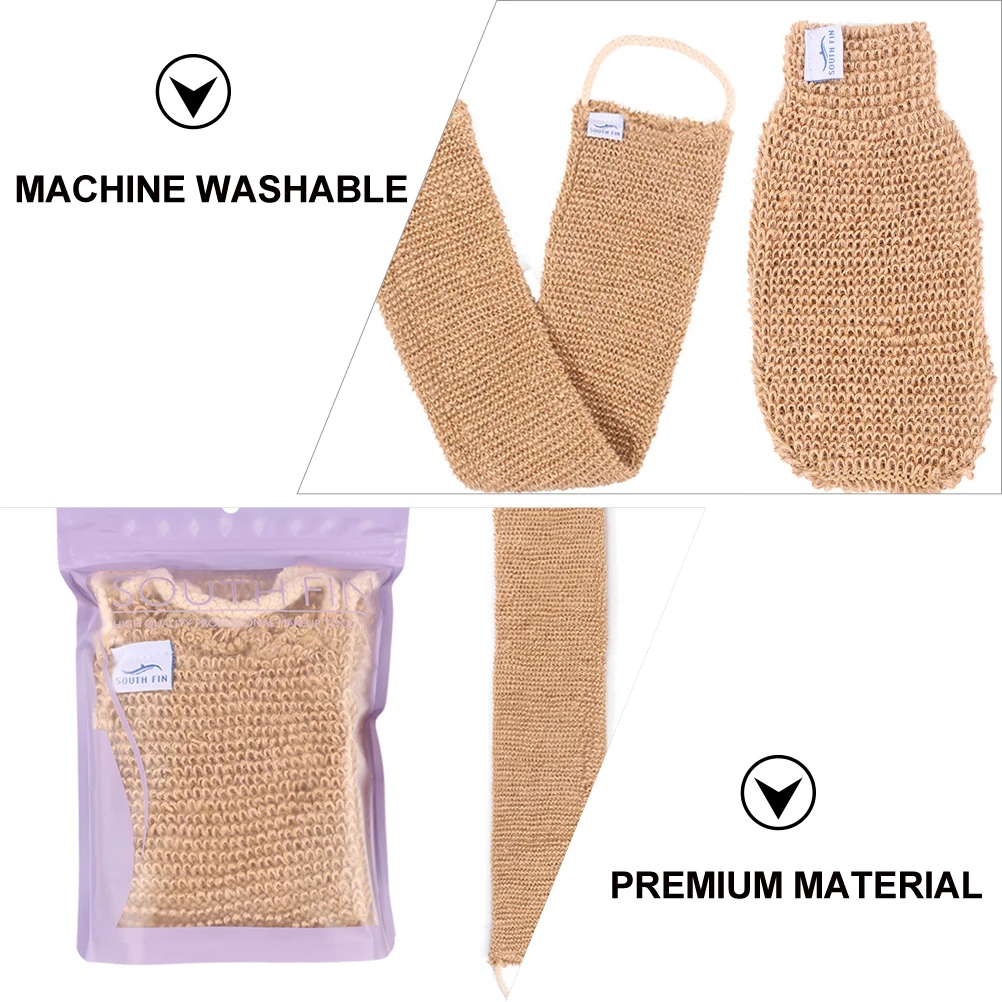 

2pcs Ramie Jute Bathing Gloves Towel Exfoliating Glove Exfoliating Back Scrubber