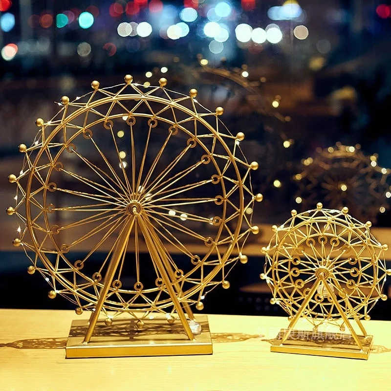 Золотистый железная живопись в Северном Европейском стиле колесо обозрения
