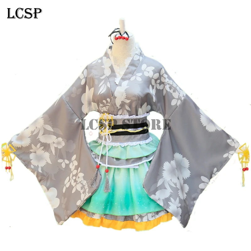 LCSP LoveLive! Kotori Minami юката Косплей Костюм для костюмированной вечеринки по японскому