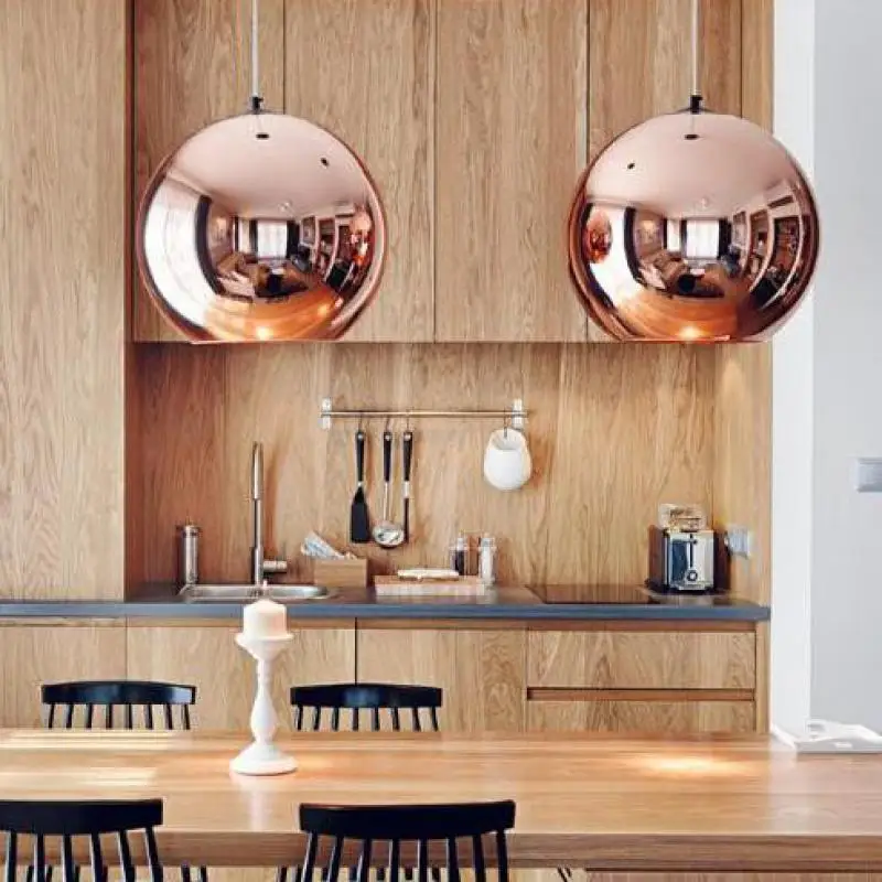 Скандинавский Глобус подвесной светильник s кухонные приборы серебряное золото