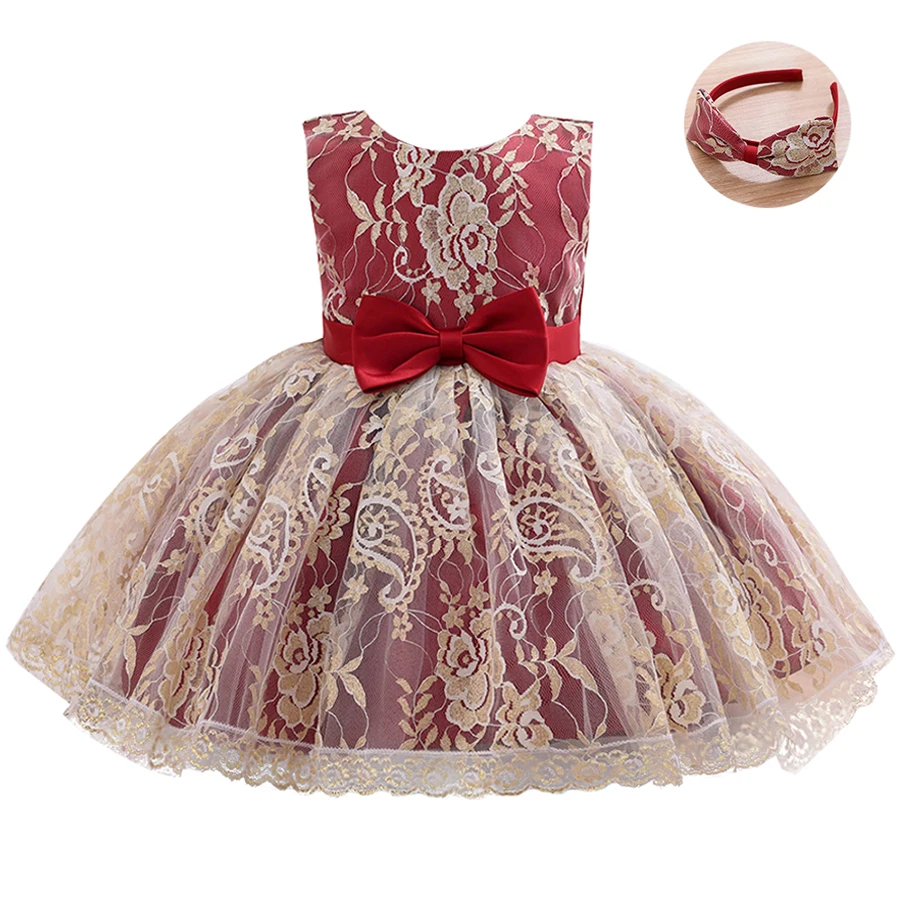 Vestido Neonatal Summer Baby Girl Dress 0-3Years Girls Birthday Dresses flower party princess dress clothes |