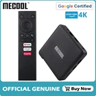 ТВ-приставка Mecool KM1, Amlogic S905X3, Android 10,0, 4 + 64 ГБ, 4K, S905X3, голосовое управление, поддержка Youtube, двойная Wi-Fi приставка