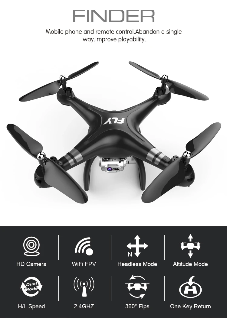 Радиоуправляемый Дрон Квадрокоптер с 1080P Wifi FPV Вертолет камеры 20-25 мин Время полета Профессиональный Дрон 720p Квадрокоптер Дрон