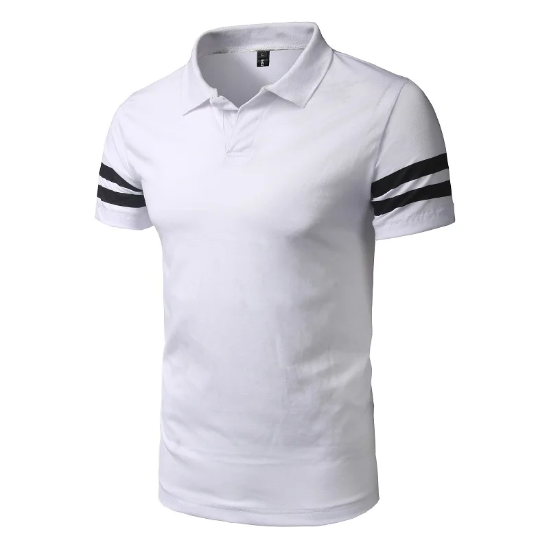 2019 брендовая одежда мужская футболка деловая Повседневная однотонная с коротким