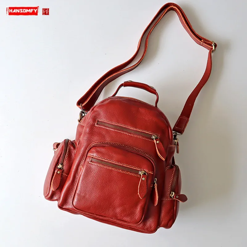 Женский рюкзак из мягкой кожи наплечная сумка для женщин новинка 2021