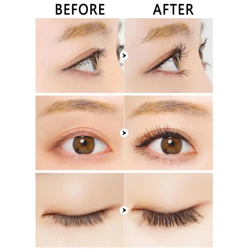 

4d Silk Fiber Mascara Lengthening And Easy To Dry Natural Soft Long Eyelash Makeup Mascara Black Thick Eyelash Cosmetics TSLM1