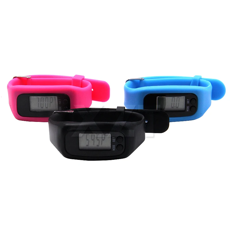 Digital LCD Pedometer Watch Smart Wristband Run Steps Walking Distance Calorie Counter Silicone Wrist time Bracelet Sport | Электроника