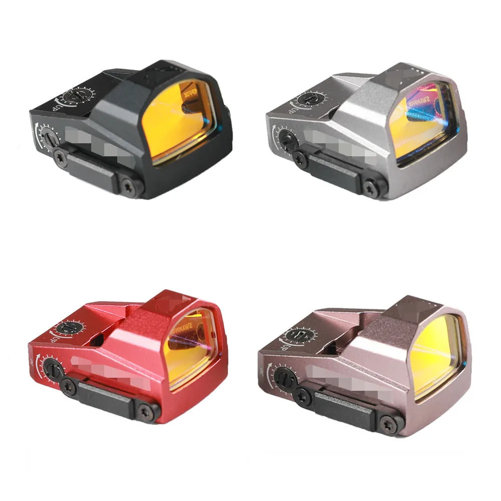 

P2 Tactical Micro 1x22 Red Dot Sight 3 MOA Reflex Sight Scope with High Mount RMR Optics for Pistol Hunting Sights