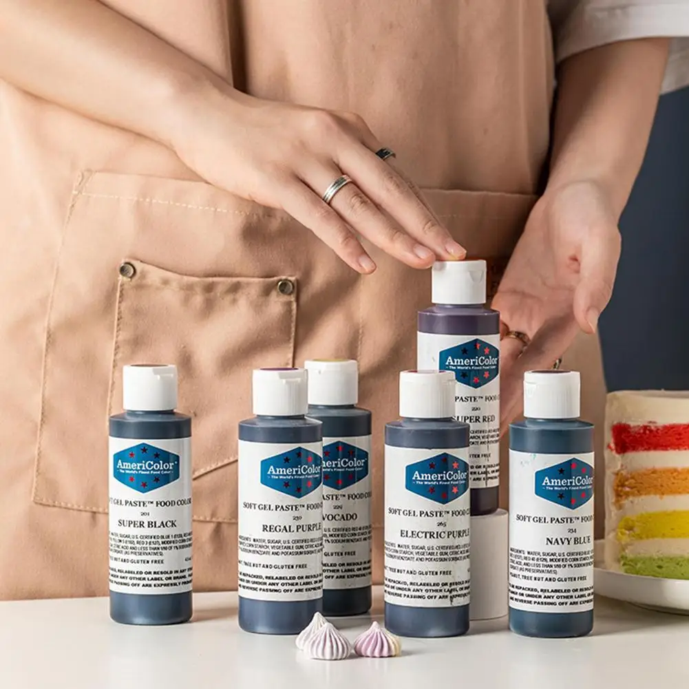 

1PCS 21g Baking Decroation America Americolor Natural Edible Pigment 41colors Color Cream Fondant Cake Macaroon Cream Pigment
