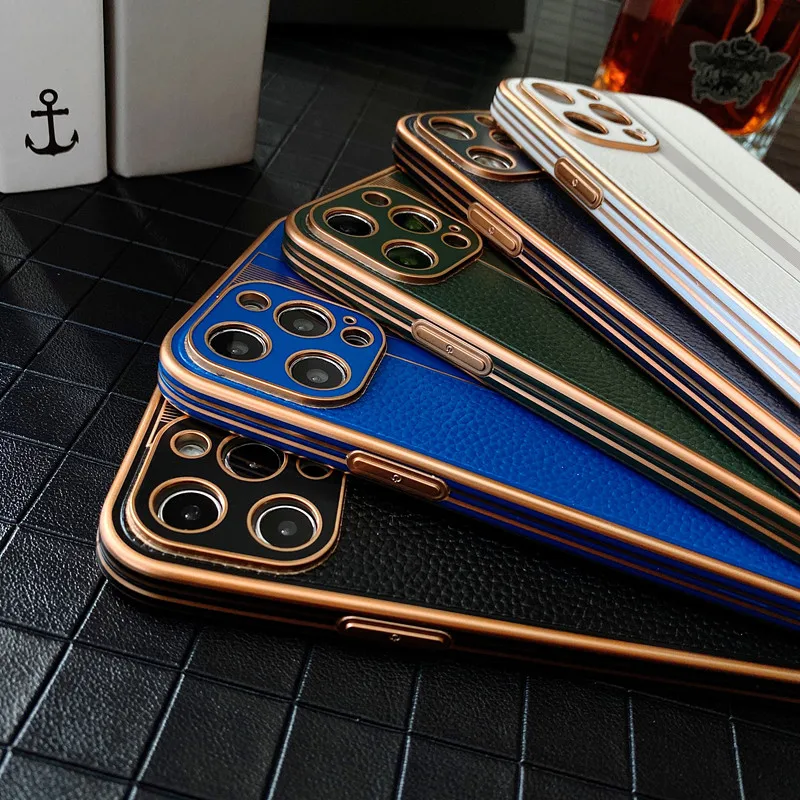 Bao Da Cao Cấp Dành Cho iPhone 11 12 Max Pro Mini Dành Cho iPhone X XS Max 7 8 Plus chống Sốc Mạ Điện Ốp Lưng Điện Thoại louis vuitton iphone case