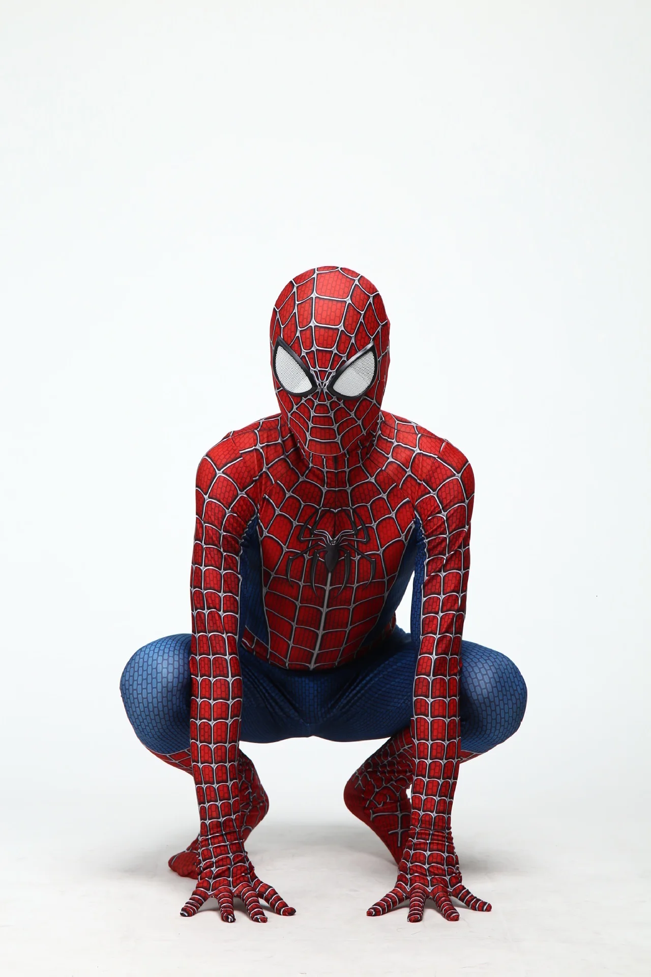 Человек-паук 3 Raimi Человек-паук косплей костюм 3D принт спандекс супергерой zentai боди костюм карнавальный для мальчиков взрослых детей