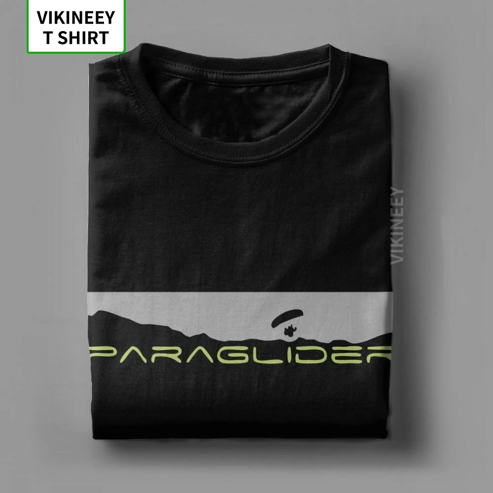 Футболка с надписью Paraglider парапланерный огромный Мужская футболка 2019 Модные 100%