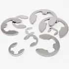 1050100 M1.2 M1.5 M2 M3 M3.5 M4 M5 M6 M7 M8 to M16 304 нержавеющая сталь E-образный зажим стопорное кольцо шайба для крепления вала