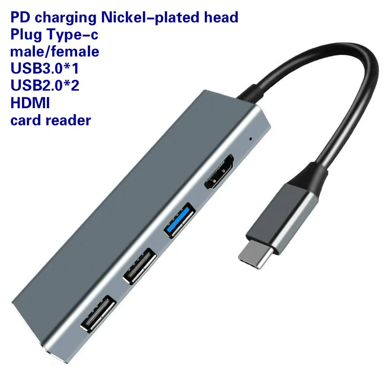

USB Type C Hub Type-C To HDMI 4K VGA Adapter RJ45 Lan Ethernet SD TF USB-C 3.0 Typec 3.5mm Jack Audio Video for MacBook Pro OTG