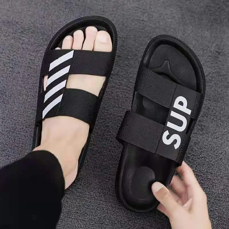 

Shoes men 2021 new slippers men's wild beach shoes men's sandals non-slip wear-resistant flip-flops difficult to tide