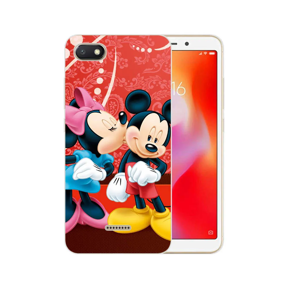 Милый мягкий силиконовый чехол для телефона с рисунком Микки и Минни для XiaoMi 8 A1 A2 Lite A3 9 9SE 9T K20Pro, чехол для Redmi Note4X Note5Pro