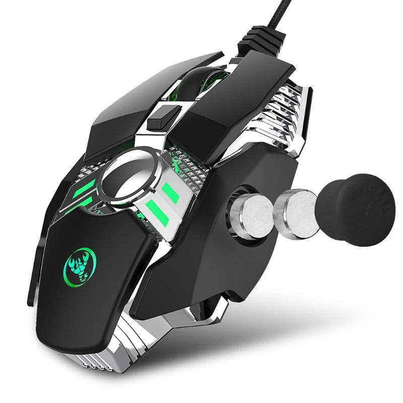 

Wired Gaming Mice 6400DPI Programmable Cool Light Sensitive Electronics Accessories for PC Computer Gaming CF LOL