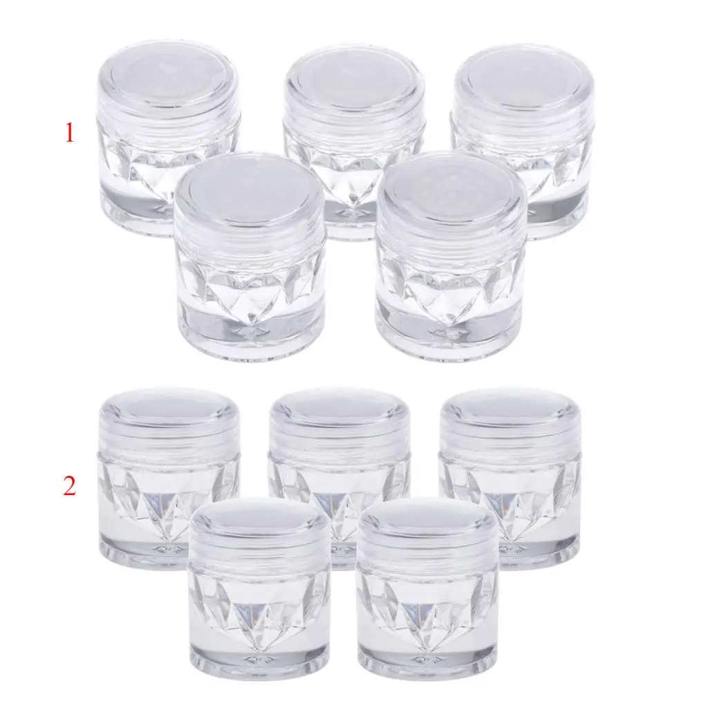 

Empty Loose Powder Case With Sifter Refillable Eyeshadow Blusher Jars 3ml