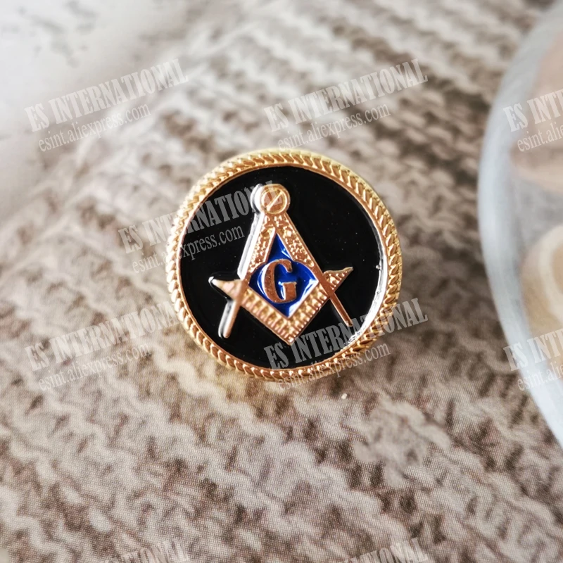 Аксессуар Masonic значок булавки на лацканы BLM55 3D из цинкового сплава черного цвета