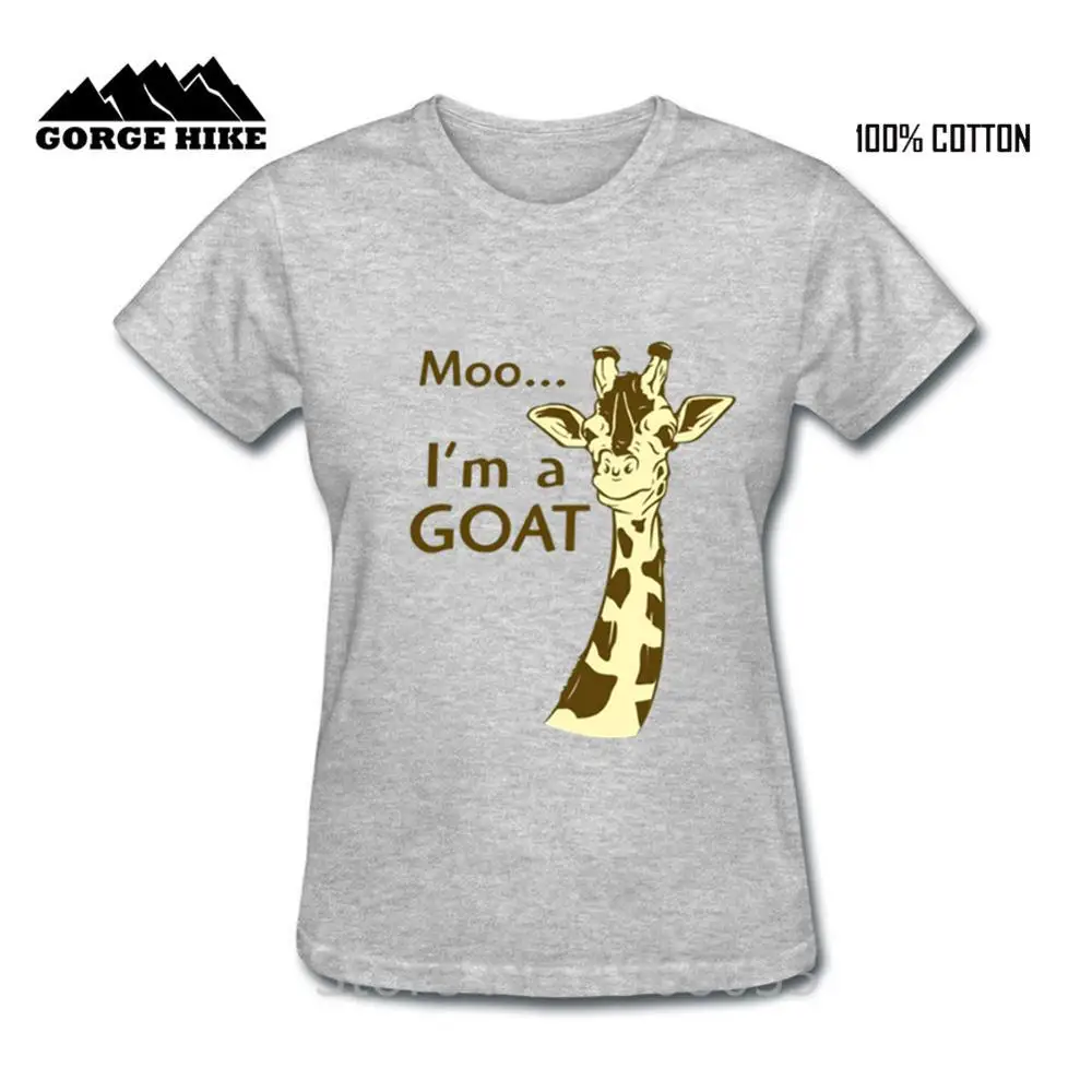 Юбилейная распродажа Забавный МОО... I'm Goat/Милая футболка с жирафом для малышей