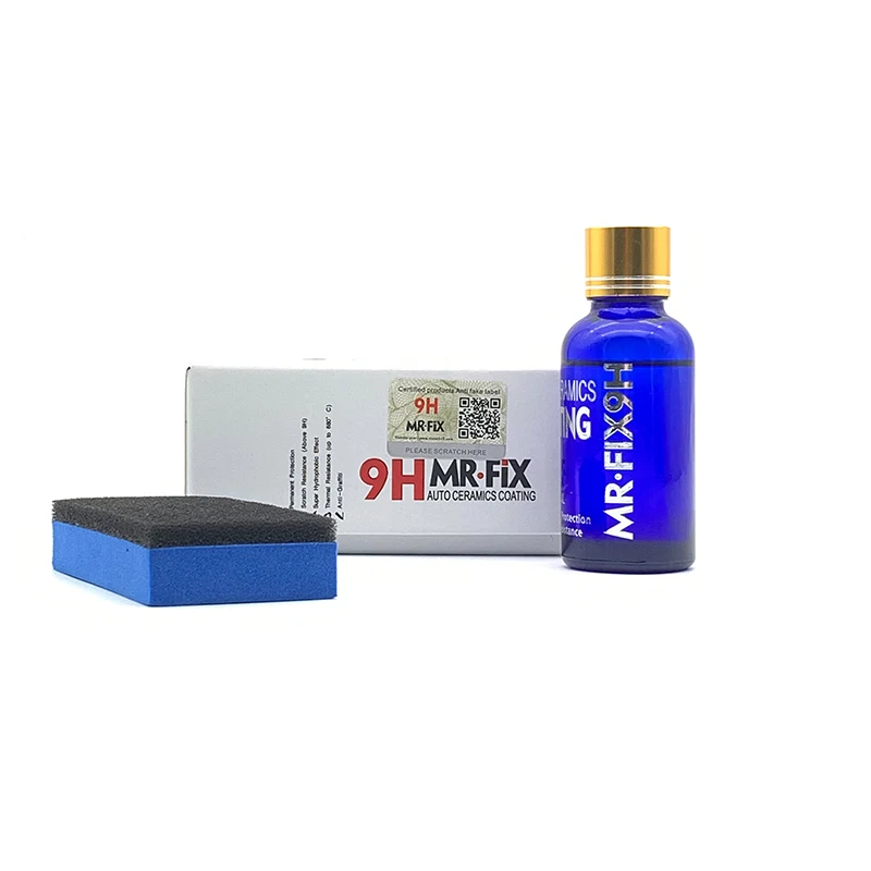 Жидкое керамическое покрытие 9H для автомобиля гидрофобное стекол защита краски