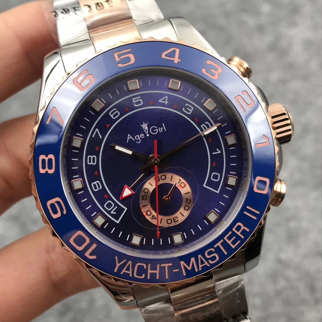 Новинка Классические Мужские автоматические механические синие керамические