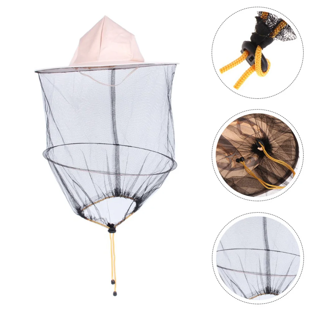 

1pc Beekeeping Face Protector Hat Insect Prevention Hat ((Yellow)