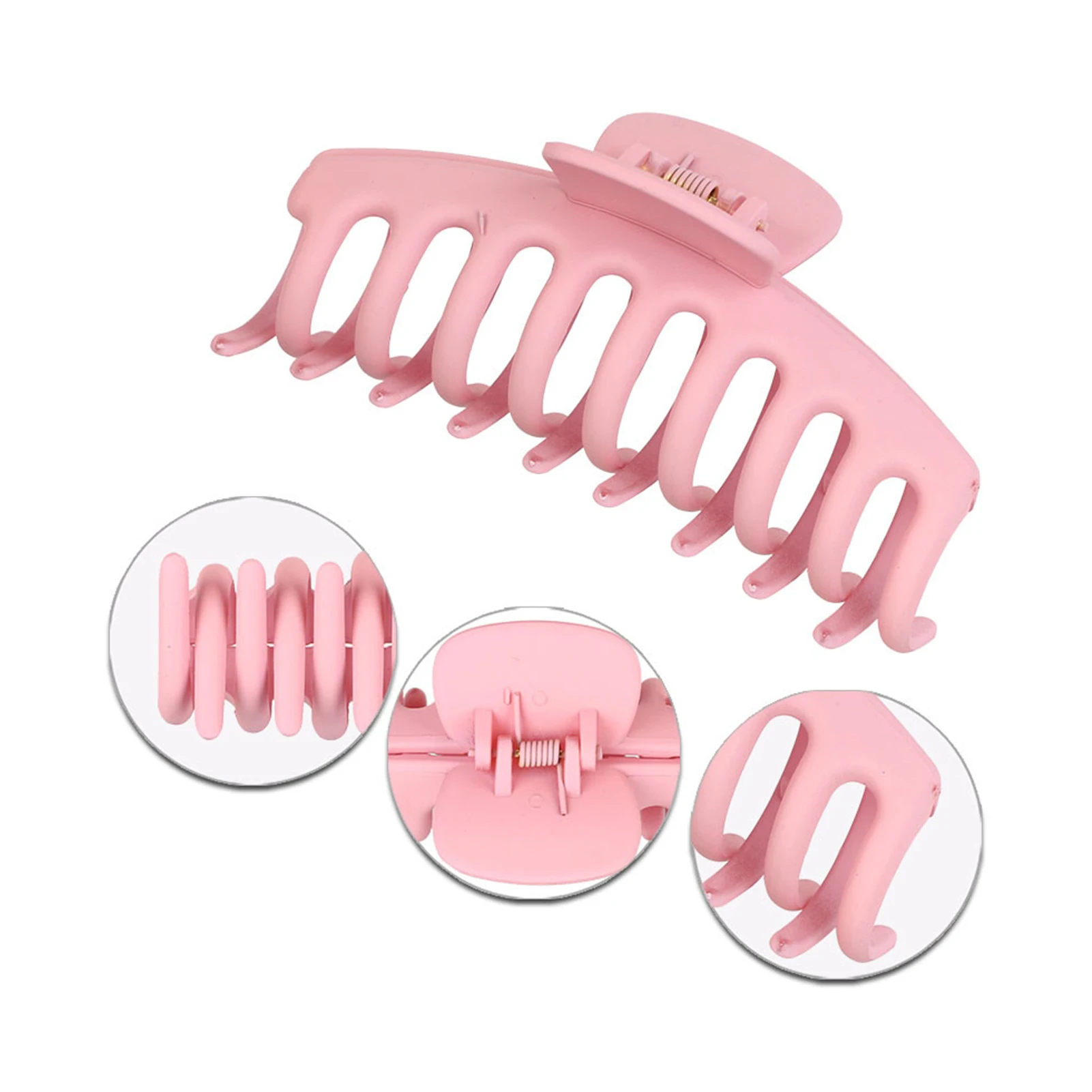 Женская заколка-крабик для волос стандартного размера нескользящая пластиковая