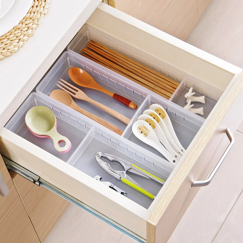 Регулируемый ящик для выдвижных ящиков органайзер с разделителем хранения