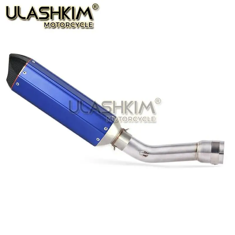Motorcycle Full System Exhaust Escape Muffler Middle Connect Link Pipe Slip On For YAMAHA FZ1 FZ1N FZ1000 2005 to DB-KILLER