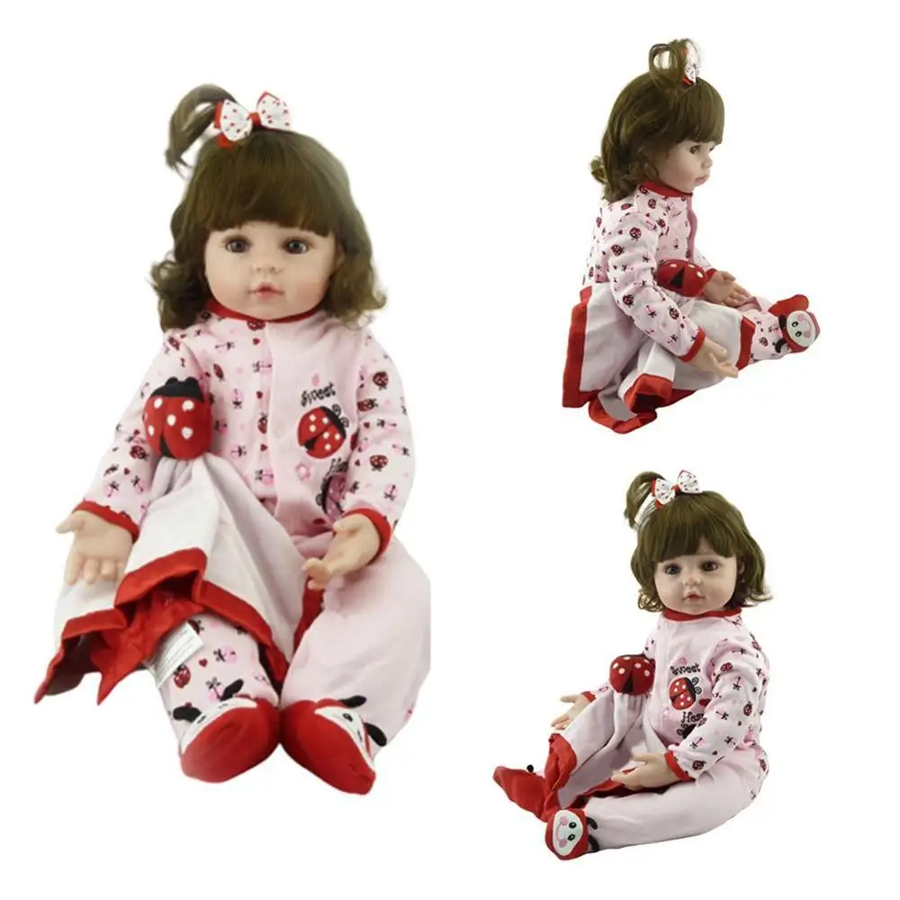 20 дюймов 48 см мягкие силиконовые куклы ручной работы для новорожденных девочек