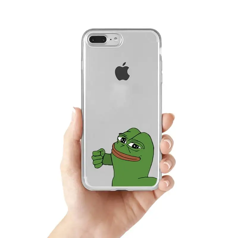 Чехол для телефона с пером лягушки iPhone 11 12 13 mini pro XS MAX 8 7 6 6S Plus X 5S SE 2020 XR | Мобильные