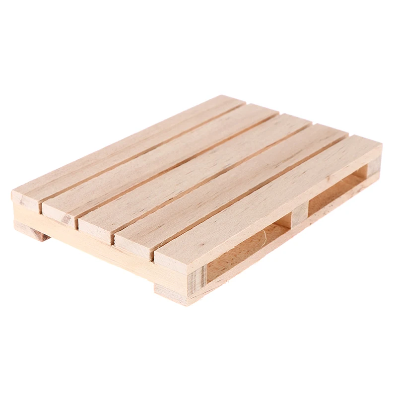 

1pc Mini Wooden Pallet Beverage Coasters for Hot and Cold Drinks Wood Pallet Coasters Flower Pot Cushion
